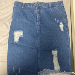 Denim skirt